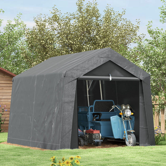 Waterproof 3x3m Outdoor Storage Tent - Heavy-Duty Portable Garden Shed with Ventilation Window - Ideal for Bike, Motorbike, and Garden Tools Protection