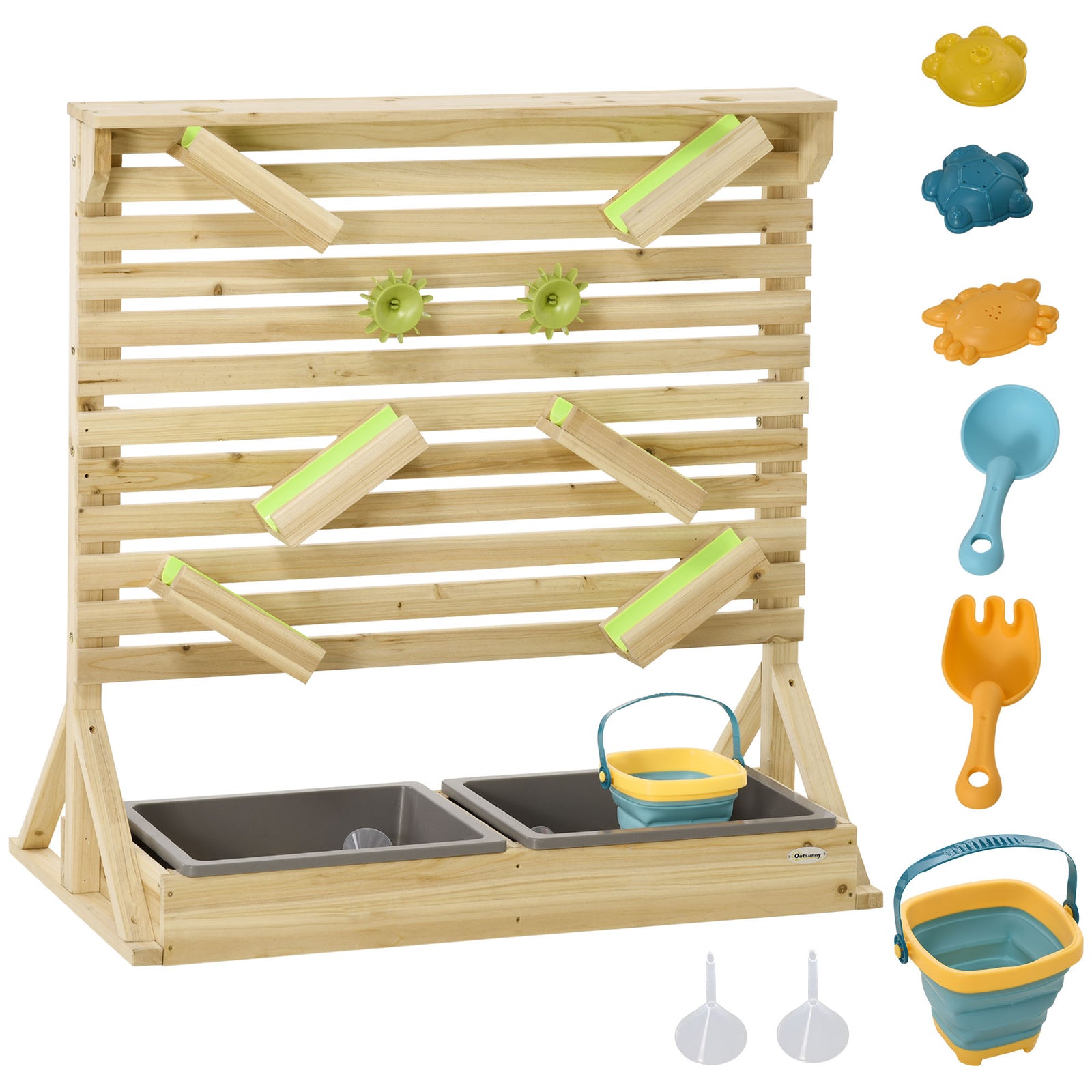 Kids Water & Sand Table Playset with 18-Piece Accessory Set - Outdoor Fun and Sensory Play - Ideal for Toddlers and Young Children