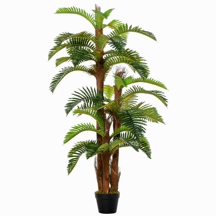 Artificial Fern Tree - 150cm/5FT with 36 Lush Leaves in Nursery Pot - Ideal for Indoor and Outdoor Decorative Greenery