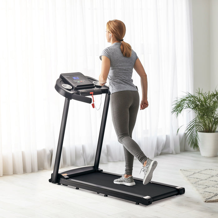 1.5HP Motorised Treadmill - High-Speed 12km/h Electric Running Machine with 12 Programs & LED Display - Ideal for Home Gym & Indoor Fitness Enthusiasts