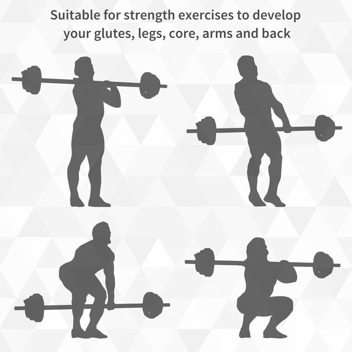 Adjustable 20kg Barbell Set - Home Gym Weightlifting Kit with Plate, Bar, and Clamp - Ergonomic Design for Fitness Enthusiasts