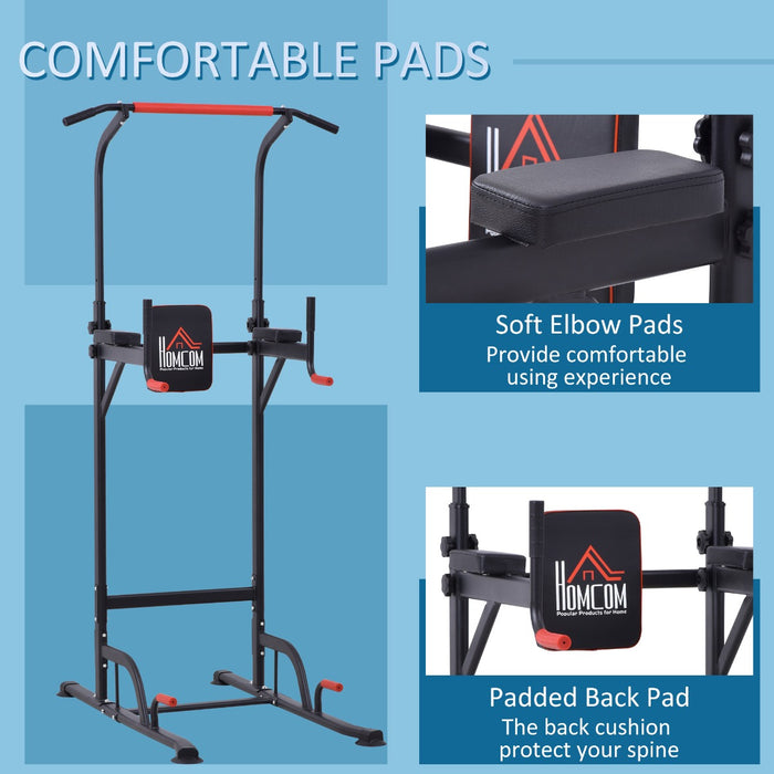 Pull Up Power Tower Station - Versatile Home Gym Workout Equipment for Strength Training - Ideal for Office and Home Fitness Regimens