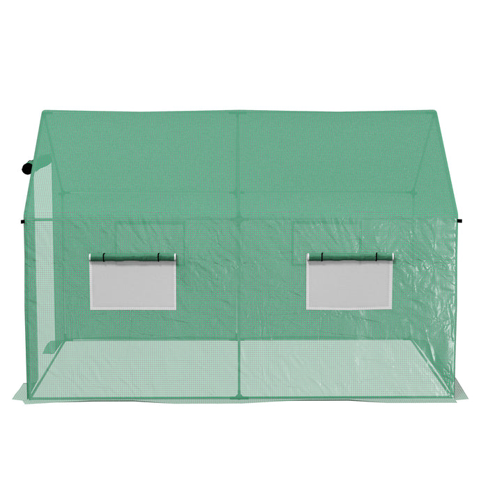 Polytunnel Walk-in Greenhouse - Durable Polyethylene, 2m x 3m, Weather-Resistant - Ideal for Garden Plant Growth & Protection