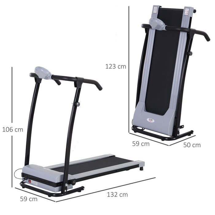 Foldable Walking Treadmill with LED Display - Aerobic Exercise Machine for Cardio Workouts - Ideal for Home, Office, and Fitness Studios