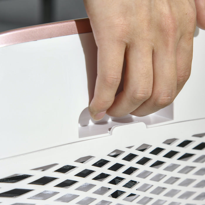 Whisper-Quiet Bedroom Air Purifier - 3-Stage Carbon HEPA Filter, Air Quality Monitor & 4-Speed Fan - Eliminates Smoke, Dust, and Pollen for Cleaner Breathing