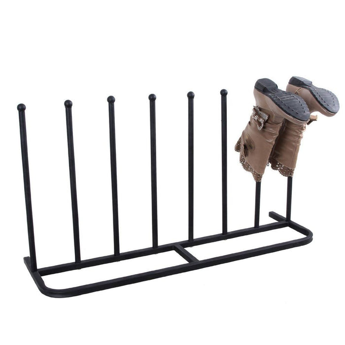 Outdoor Welly Boot Stand Organiser - Dry Your Boots With Ease & Make Less Mess - Holds 4 Pairs