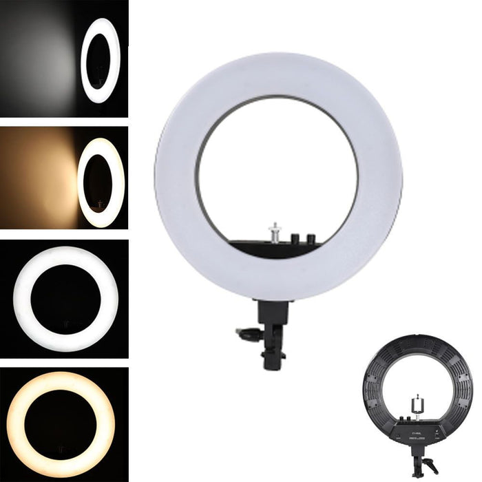 Kshioe 18" LED Ring Lights and 2m Light Stands UK Standard Black