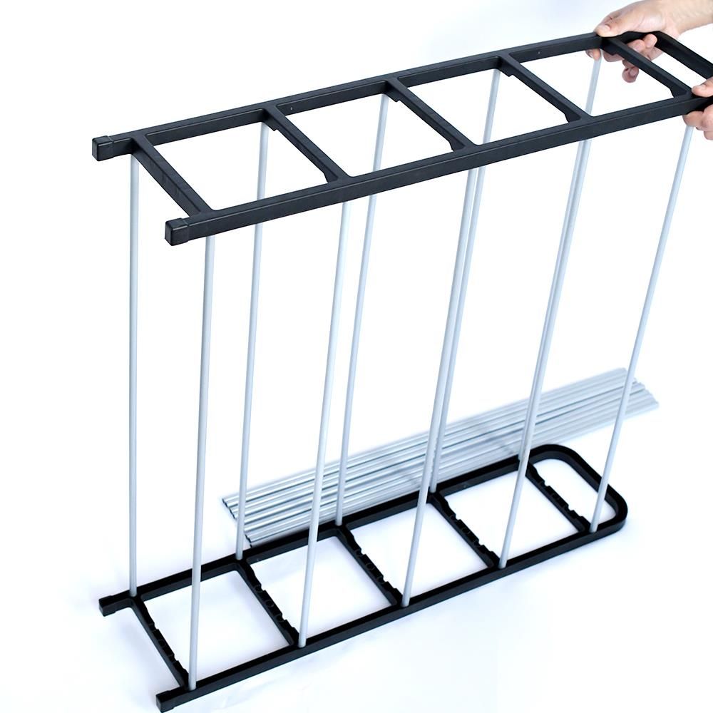Heavy Duty Flexible Shoe Rack Black - 5 Tier