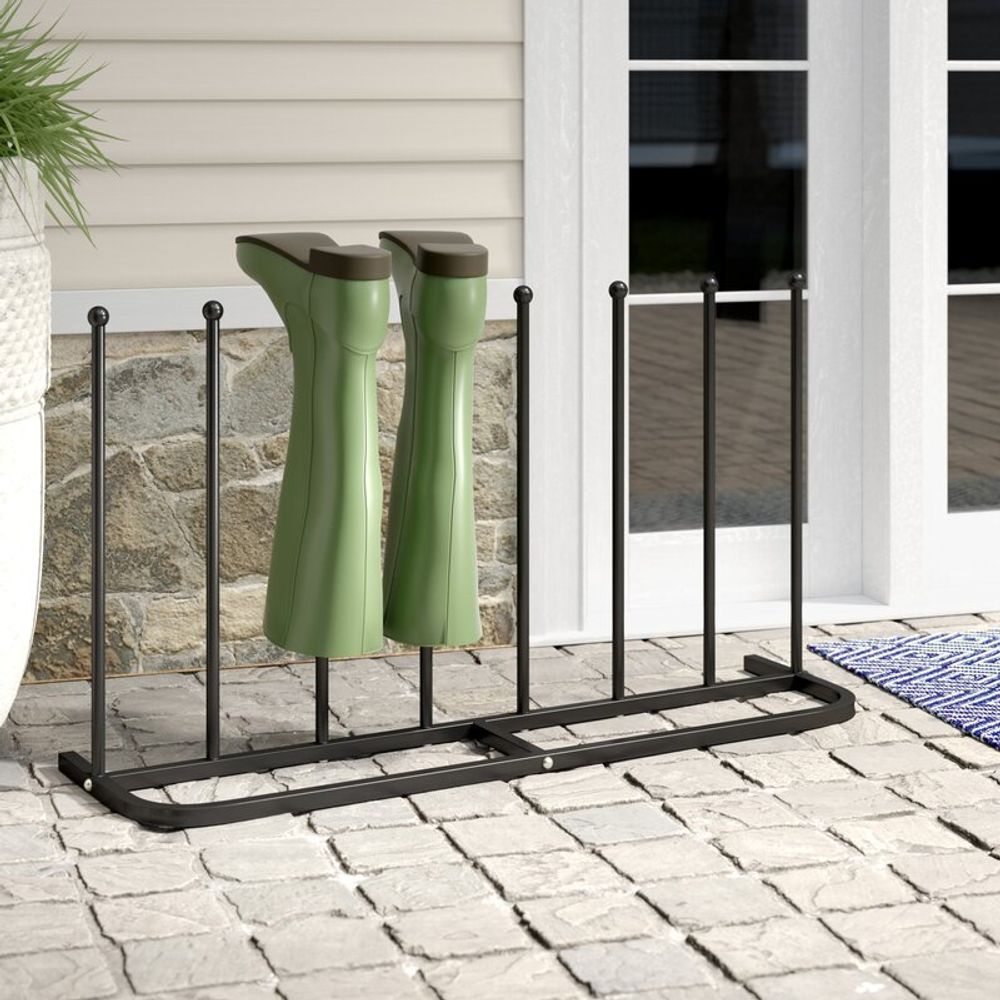 Outdoor Welly Boot Stand Organiser - Dry Your Boots With Ease & Make Less Mess - Holds 4 Pairs