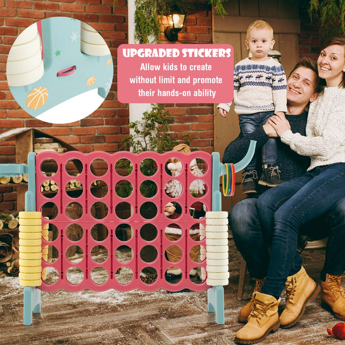 Advanced 4-to-Score Combo Set - Game Set with Basketball Hoop and Ring Toss Features - Perfect fun for both Kids and Adults