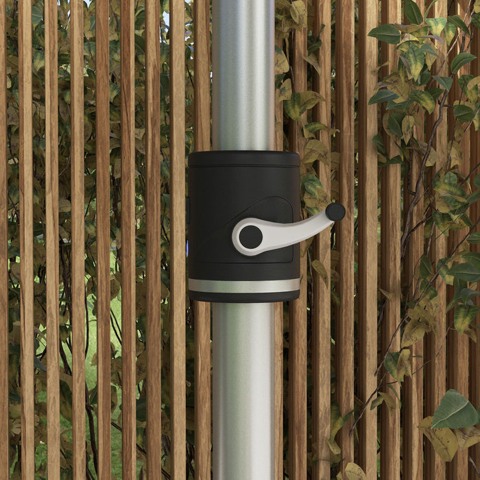 LED Illuminated Patio Umbrella - Solar & USB Powered with 4 Lighting Modes for Outdoor Ambiance - Ideal for Deck, Garden, and Nighttime Gatherings