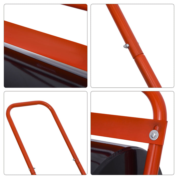 Garden Lawn Roller - Push/Tow 38L Capacity, Sand/Water Fillable, Heavy-Duty - Ideal for Home Garden and Backyard Lawn Maintenance, 32cm Diameter x 50cm Width