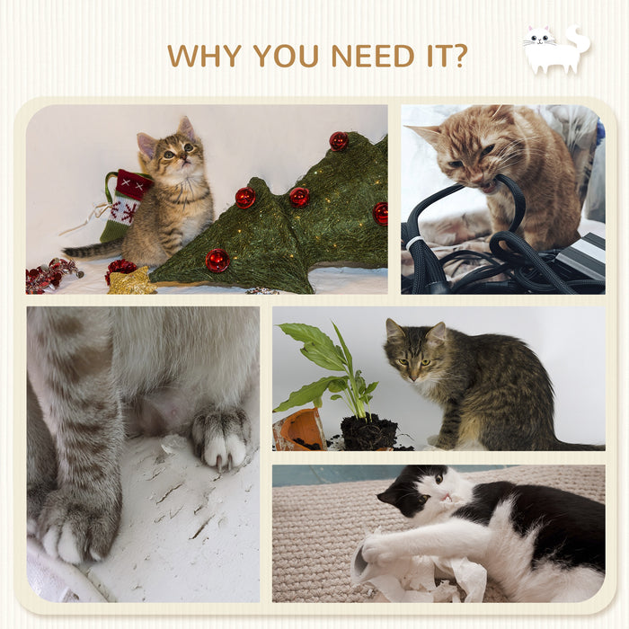 Cat Haven - 4-Piece Wall-Mounted Lounging Set with Hammock, Perches, Ladder & Scratcher in Grey - Ideal for Playful and Restful Pets