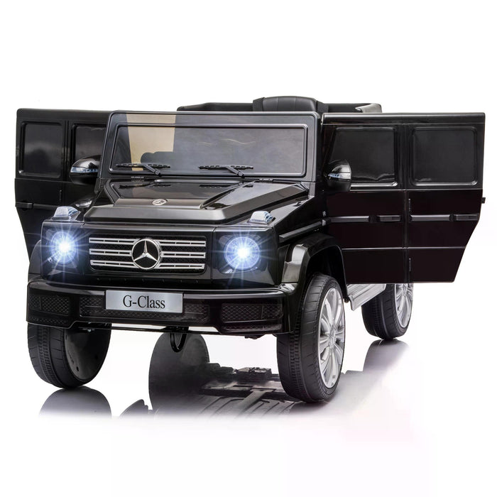 Mercedes Benz G500 Electric Ride On Car for Kids - 12V Battery-Powered Vehicle with Music, Lights, MP3 Player, Suspension Wheels - Includes Parental Remote Control for Safety