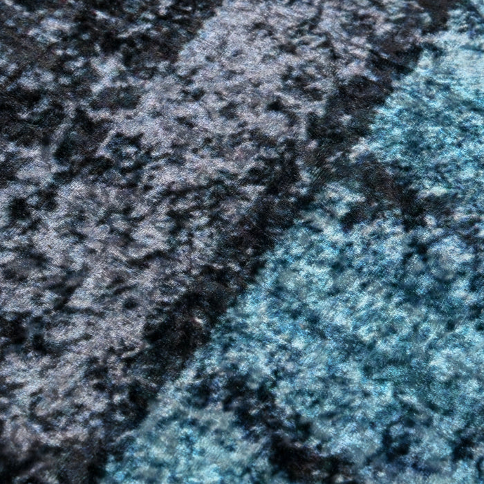 Blue Geometric Rug - Modern Area Rug for Living Room, Bedroom, Dining - Large 160x230 cm Carpet for Stylish Home Decor