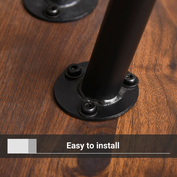 Vintage Style Nesting Tables Set of 2 - Triangle End & Coffee Tables for Decor - Versatile Occasional Stands for Living Room, Home, and Office