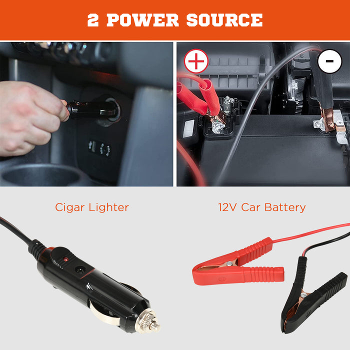 5 Ton Electric Car Jack Kit - 12V Auto Floor Jack, Impact Wrench, 15.5-45cm Lift Range for Car SUV Sedan MPV - Ideal for Emergency Tire Changes & Repairs