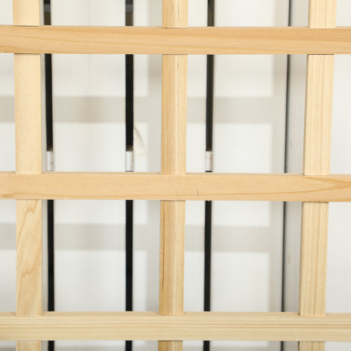 Distressed Wooden Planter with Trellis - Vine Climbing Supportive Raised Bed, 90x43x150cm, Natural Finish - Ideal for Gardeners and Outdoor Plant Enthusiasts