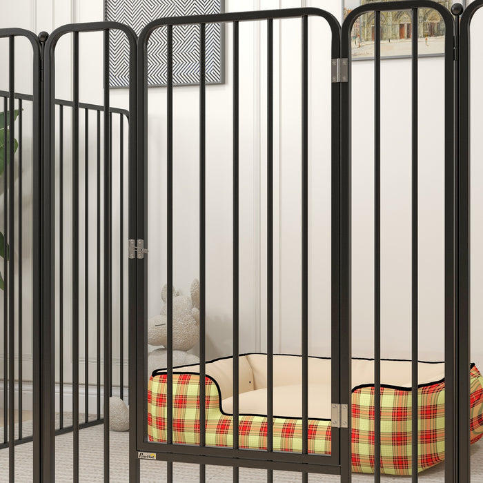 Heavy Duty 8-Panel Dog Pen - 100cm Tall Pet Playpen Suitable for Indoor & Outdoor Use - Ideal for Small to Large Dogs