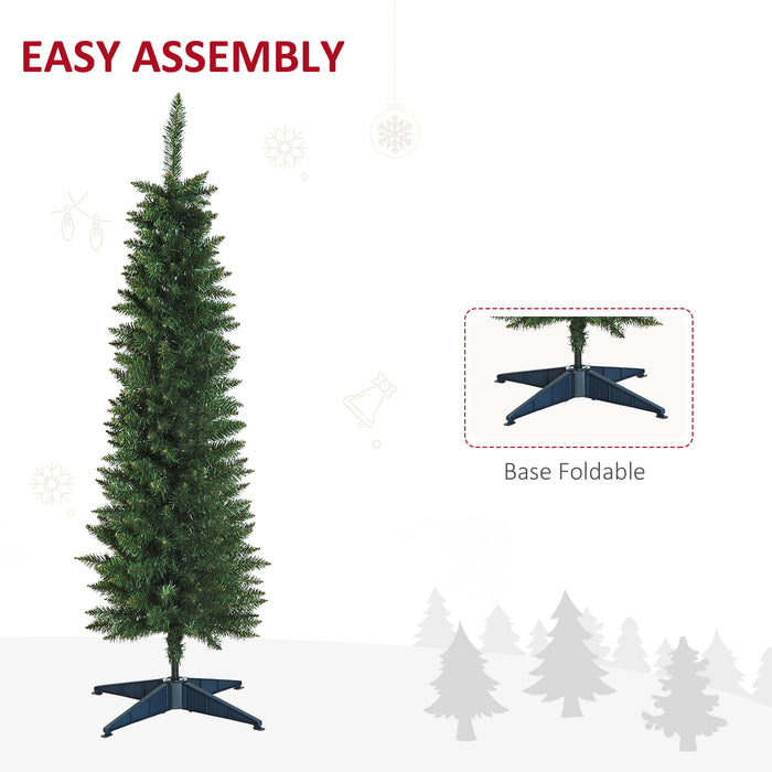 Artificial Pine Christmas Tree - 1.5 Meters Tall with Sturdy Plastic Stand - Perfect Holiday Décor for Homes and Offices