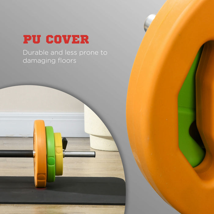 Adjustable 20kg Barbell Weights Set - Non-slip Handle and Body Pump Design for Enhanced Grip - Perfect for Home Gym Strength Training for Both Women and Men