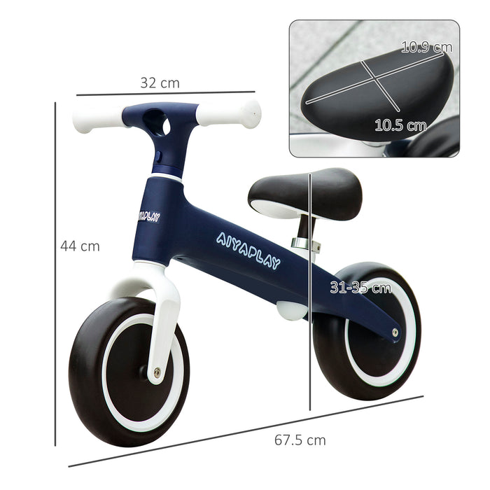 Toddler Balance Bike with Height-Adjustable Seat - Durable Training Bicycle for 1.5 to 3-Year-Olds - Perfect First Bike for Building Coordination and Confidence in Young Children - Blue