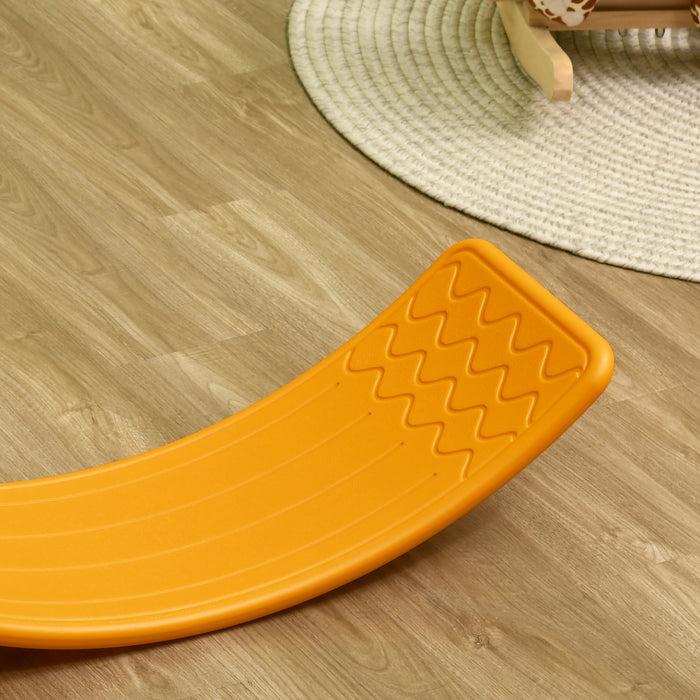 Kids Balance Wobble Board - Montessori Stepping Stone for Coordination and Play - Ideal Nursery Toy for Children Aged 3-6 Years, 82cm Length in Vibrant Orange