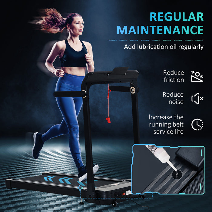 Motorised Folding Treadmill - 600W Power, Steel Frame, Compact Design - Ideal for Home Fitness and Space-Saving Exercise