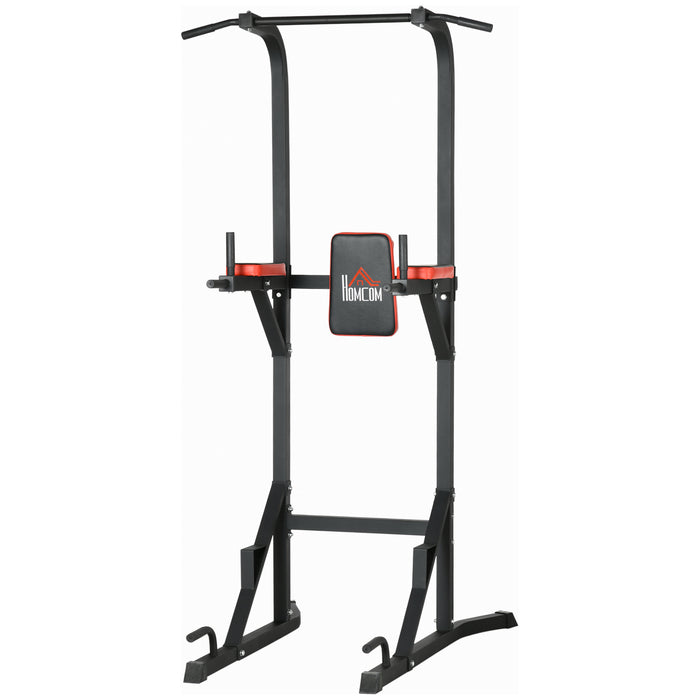 Power Tower Workout Station - Multifunctional Exercise Equipment with Pull Up Bar, Dip Stand, and Push Up Handles - Ideal for Home Gym Fitness Enthusiasts