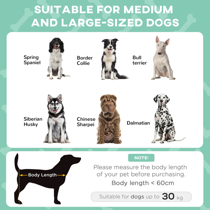 Elevated Dog Bed with Breathable Fabric - Durable Pet Cot with Washable Mesh for Cooling Comfort - Ideal for Medium to Large Canines, Home & Outdoor Use