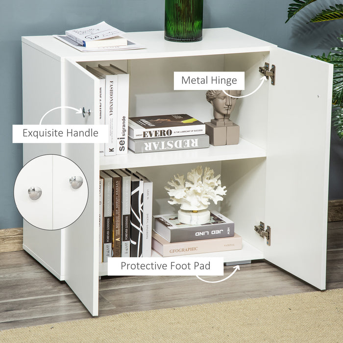 Wooden Storage Cabinet with Shelves and Doors - Versatile Sideboard and Freestanding Cupboard for Kitchen and Living Space - Ideal for Organizing Home Essentials