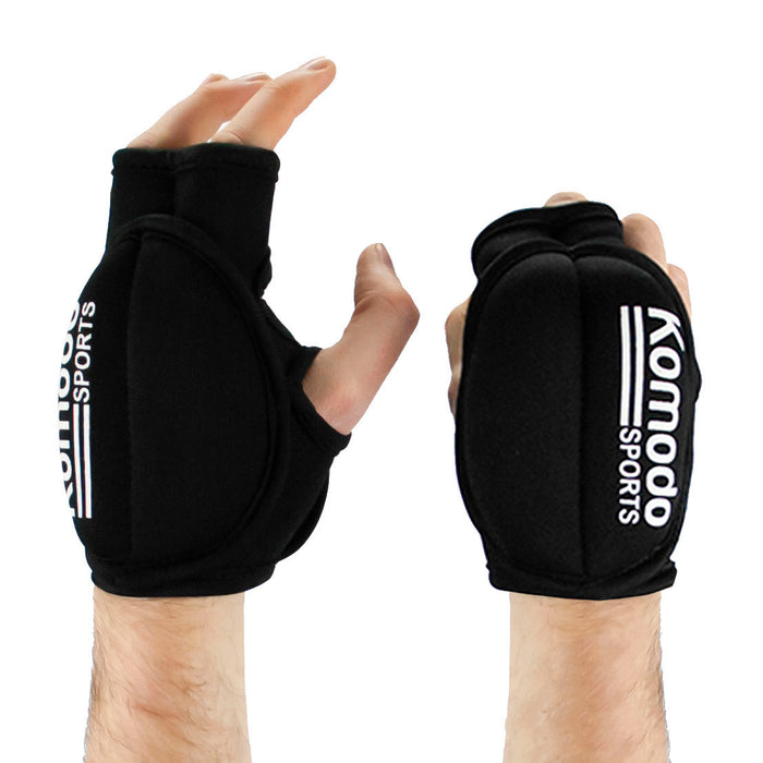 Komodo 2x1kg Weighted Gloves - Adjustable Hand Weights for Fitness Training - Ideal for Enhancing Workouts and Boxing Sessions