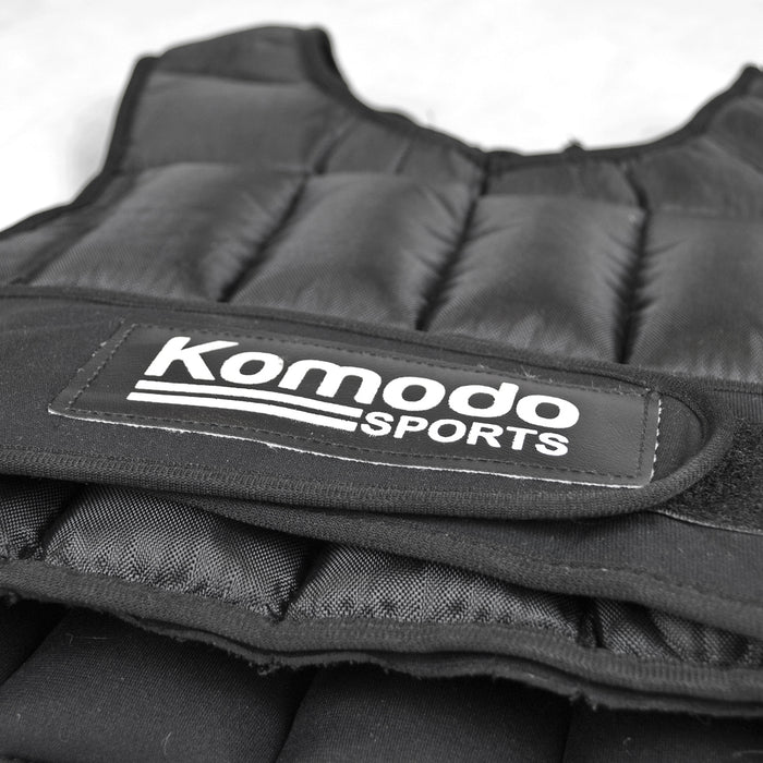 Komodo 20KG Adjustable Weight Vest - Heavy-Duty Training Equipment with Even Weight Distribution - Ideal for Fitness Enthusiasts, Crossfit Training, and Strength Conditioning