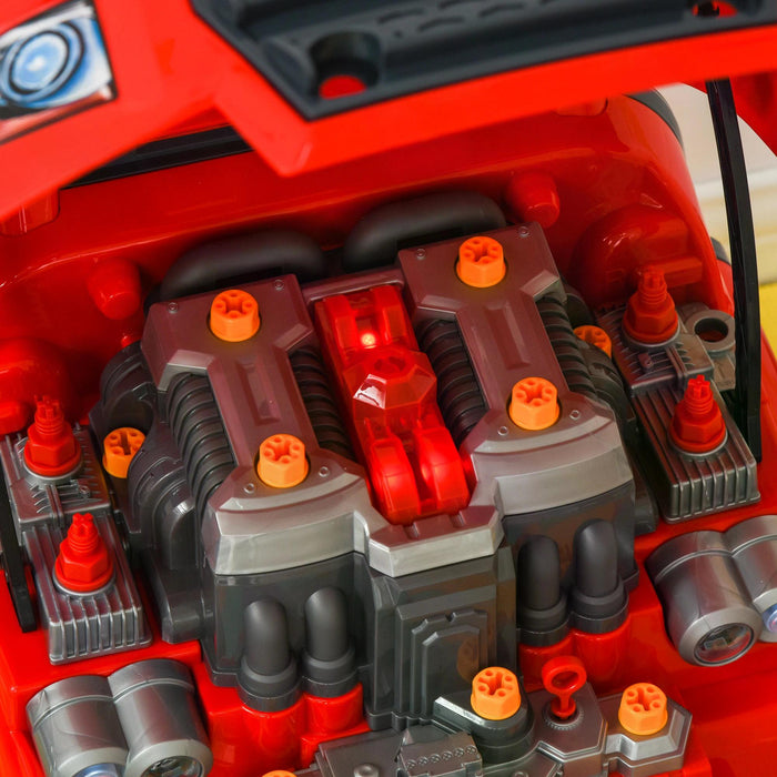 Toddler Educational Car Service Station Playset - Take Apart Workshop with RC Car Key and Lights - Perfect for Kids Aged 3-5 Years Old