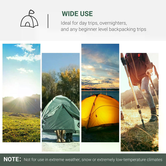 Camping Dome Tent - 2-Room, Weatherproof Vestibule, Large Windows, Lightweight Design - Ideal for 3-4 Person, Perfect for Fishing, Hiking & Backpacking, Green