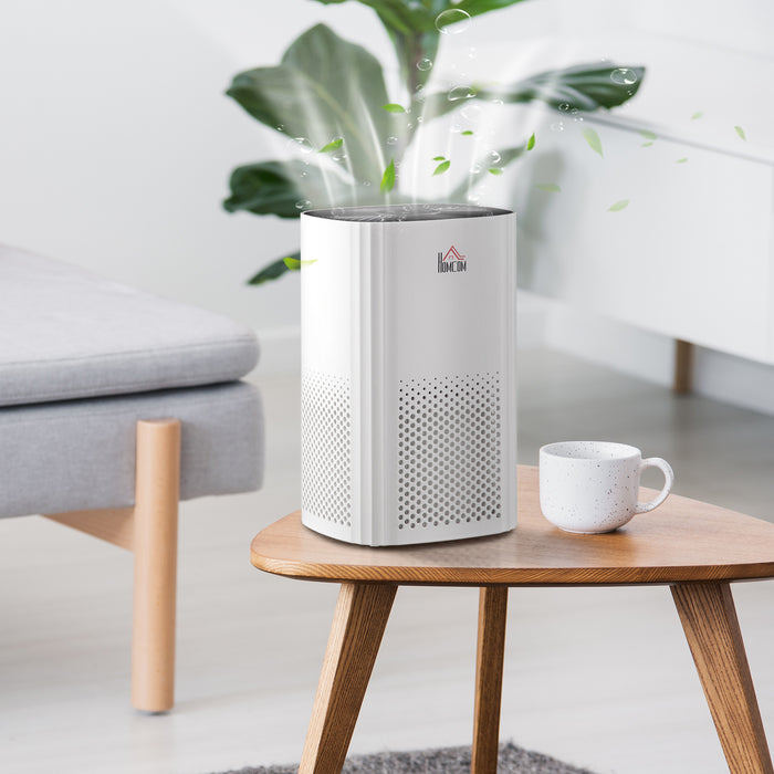 3-Stage Carbon HEPA Filtration Air Purifier - Bedroom Air Cleaner with Monitor, Timer, and Ionizer - Eliminates Smoke and Odors for Fresher Indoor Air