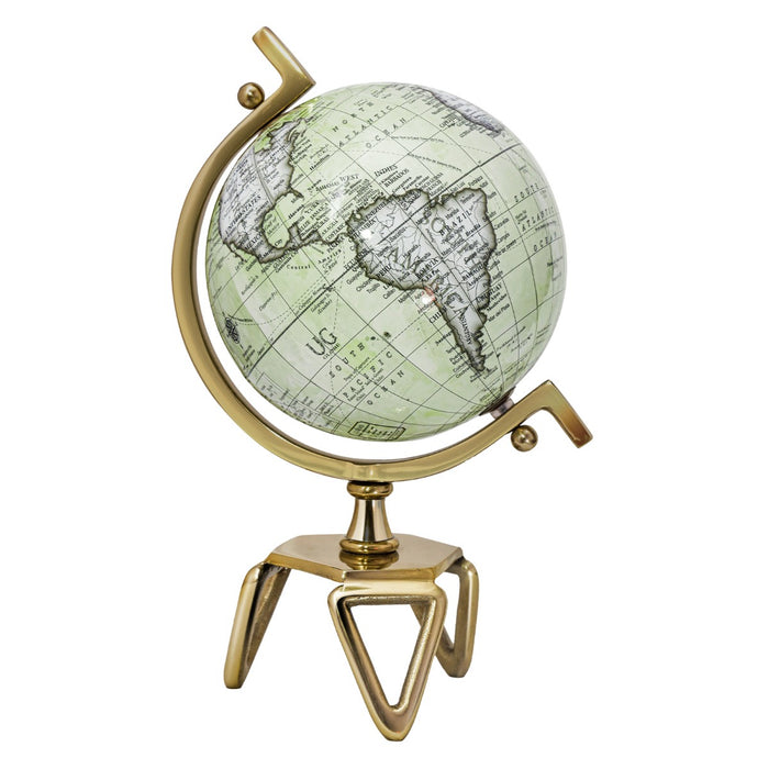 Interactive Globe by Educational Emporium - Features Triangle Metal Stand and Metal Meridian - Ideal Learning Tool for Geography Enthusiasts and Students