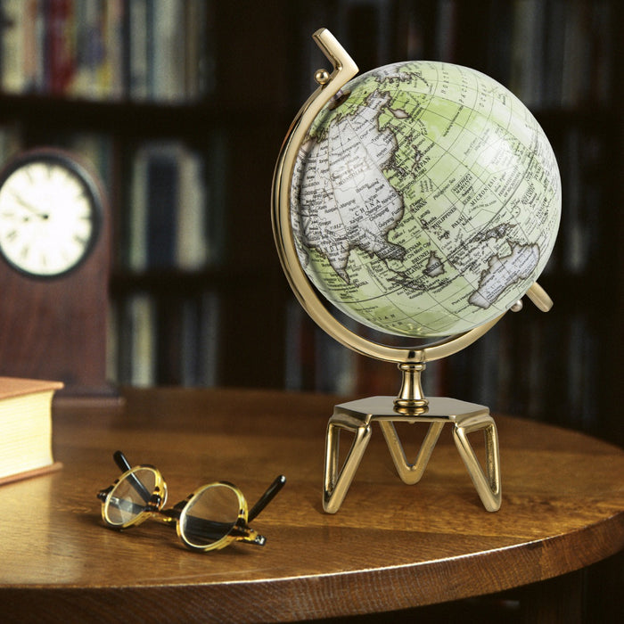 Interactive Globe by Educational Emporium - Features Triangle Metal Stand and Metal Meridian - Ideal Learning Tool for Geography Enthusiasts and Students
