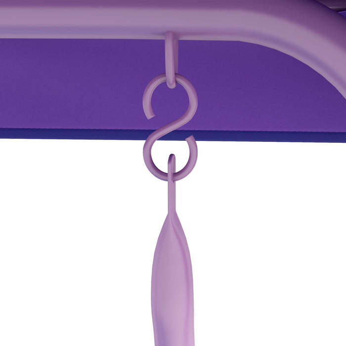 Kids Fairy-Themed Garden Swing - Adjustable Canopy and Safety Seat Belts - Perfect for Backyard, Porch, or Poolside Fun