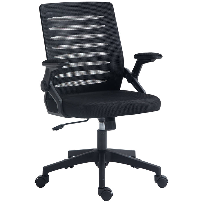 Ergonomic Mesh Swivel Chair - Adjustable Home Office Task Seat with Lumbar Support - Comfortable Computer Desk Chair for Long Working Hours