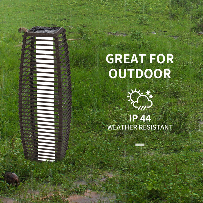 Solar Floor Lamp - Outdoor Garden Lantern and Pathway LED Light with Auto On/Off, IP44 Weather-Resistant - Ideal for Porch, Yard, and Landscape Decoration