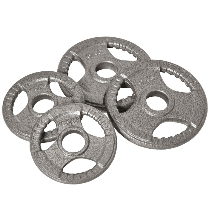 Olympic Grip Weight Plate Sets - 4 PCS for Strength Training, Crossfit & Weightlifting - Ideal Barbell Weights for Home Gym Setup