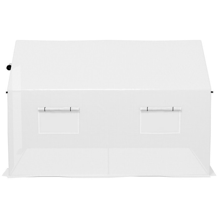 Polytunnel Greenhouse - Durable Polyethylene Cover, 2x3M Walk-In Structure - Perfect for Year-Round Gardening & Crop Protection