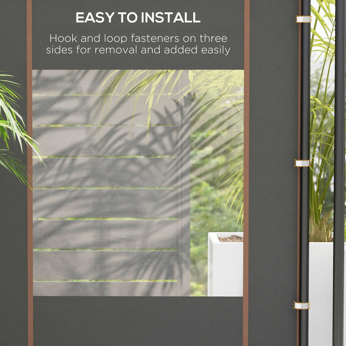 Gazebo Side Panel Replacements 2-Pack - Fits 3x3m or 3x6m Pop Up Gazebo with Doors and Windows - Ideal for Privacy and Weather Protection