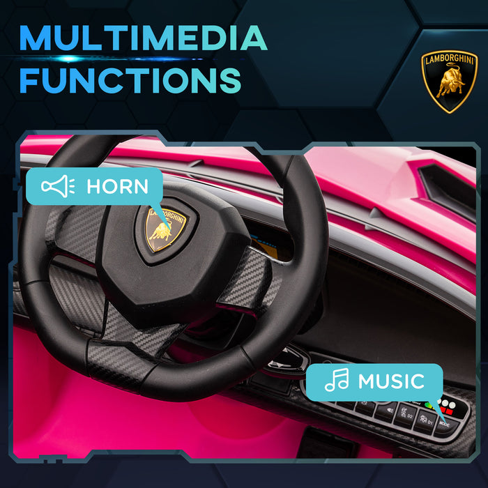 Lamborghini Veneno with Butterfly Doors - 12V Electric Kids Ride-On Car, Bluetooth & Portable Battery - Ideal for Young Drivers & Car Enthusiasts