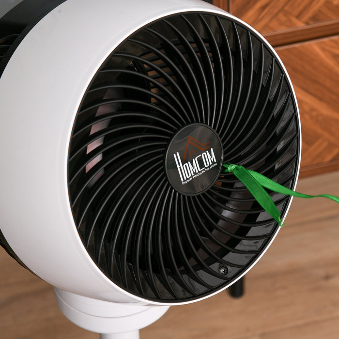 28'' Air Circulator Fan with Remote Control - 3 Speeds, 3 Modes, 70° Oscillation, 90° Vertical Tilt, Height Adjustable - Ideal for Home and Office Comfort in Black & White