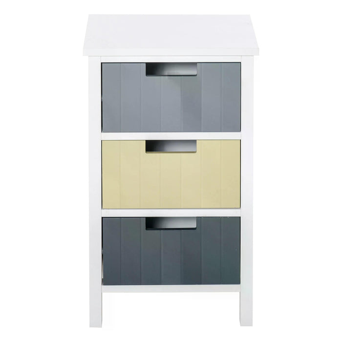 3-Drawer Storage Tower with Elegant Wood Top - Versatile Dresser Chest and Organizer for Closet, Bedroom, Nursery, and Hallway - Space-Saving Solution for Home Organization