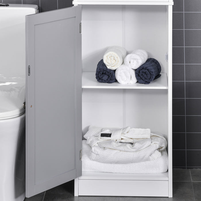 Slimline Tallboy Storage Cabinet - Free Standing, Multi-Purpose Organizer for Bathroom, Kitchen, Living Room - Space-Saving Solution for Home Organization