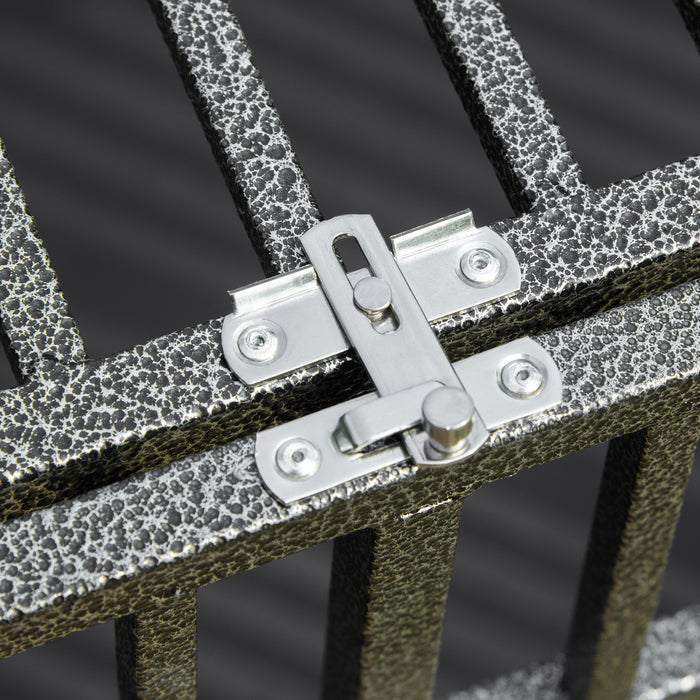 Heavy Duty Foldable Dog Crate with Wheels - Portable Dog Kennel for Large and Medium Dogs, Removable Tray - Ideal for Home and Travel Use