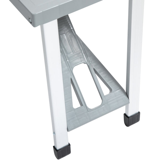 Foldable 4-Kids Outdoor Picnic Table - Compact Camping Set with Seats and Umbrella Hole - Ideal for Travel, Family Picnics & Garden Use